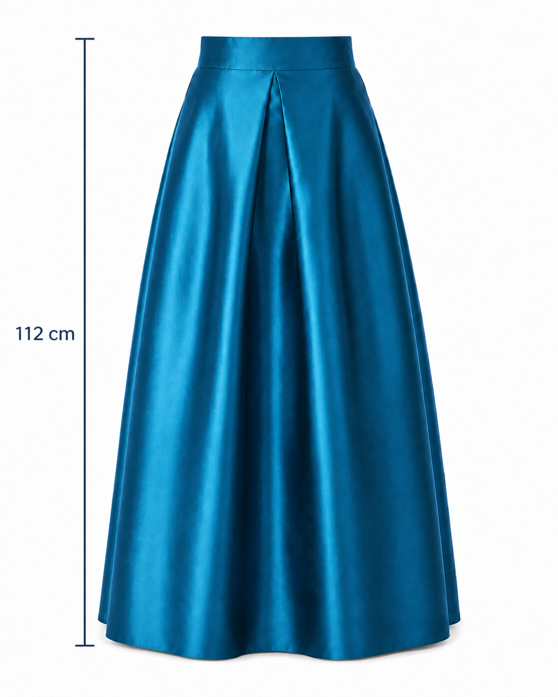 Falda Martina FL Tafeta mate azul